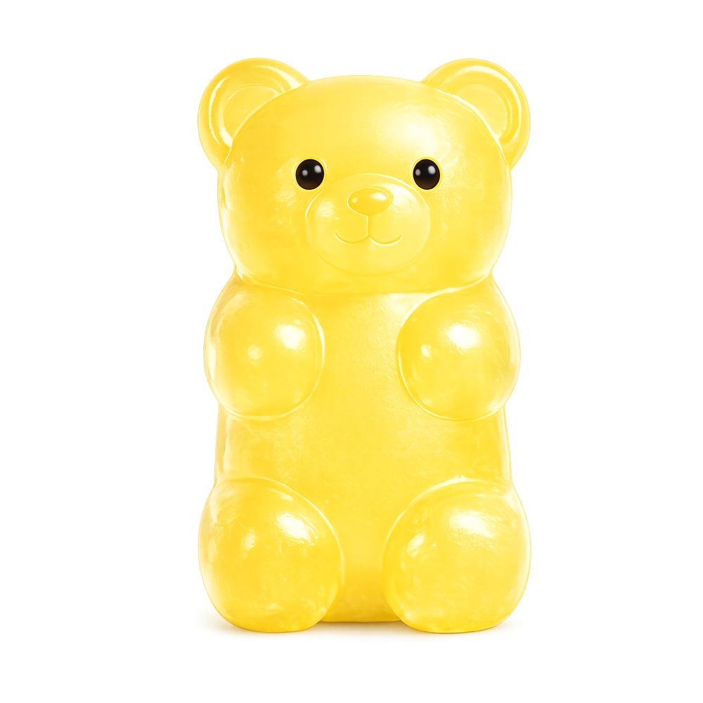 Big Squij Gummy Bear Slow-Rise Squishy Sensory Toy - Keycraft