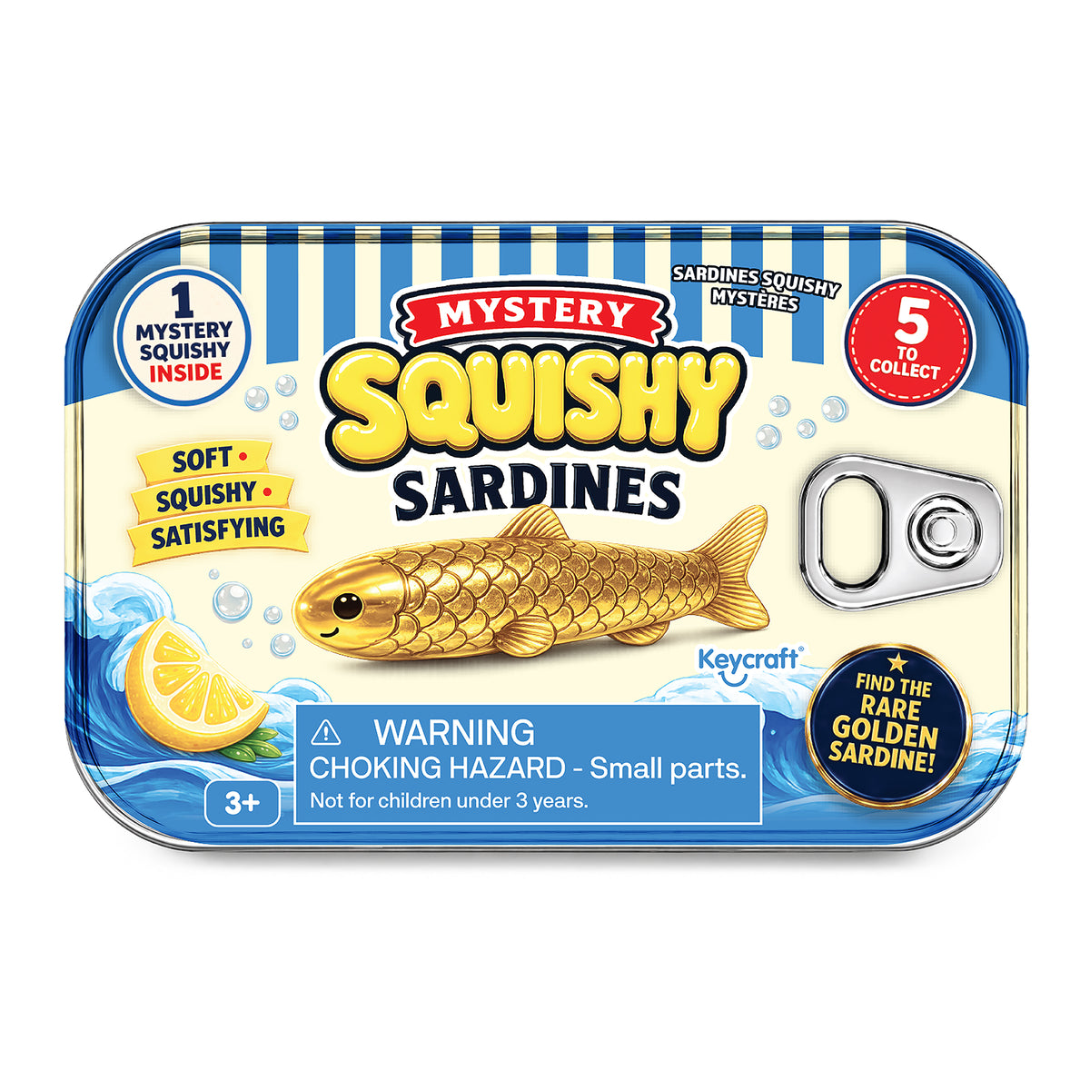 Mystery Squishy Sardines - Squish Sensory Toy by Keycraft