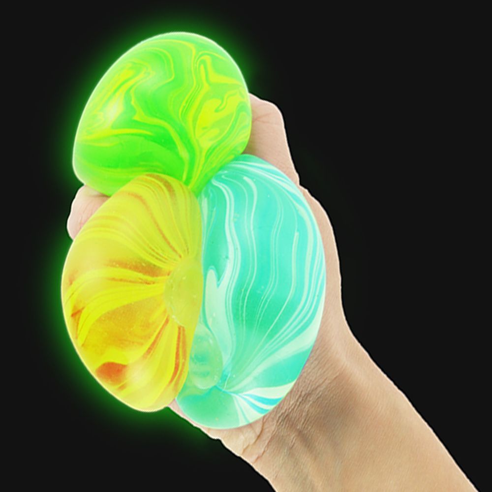 Glow in the Dark Super Squidge Ball Squishy Sensory Toy Keycraft (Assorted)