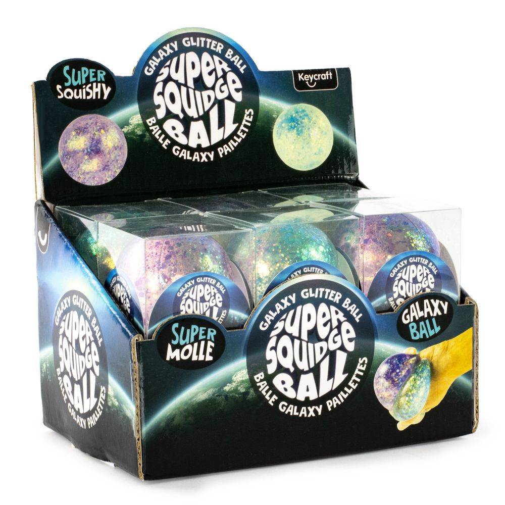 Galaxy Super Squidge Ball Squishy Sensory Toy Keycraft