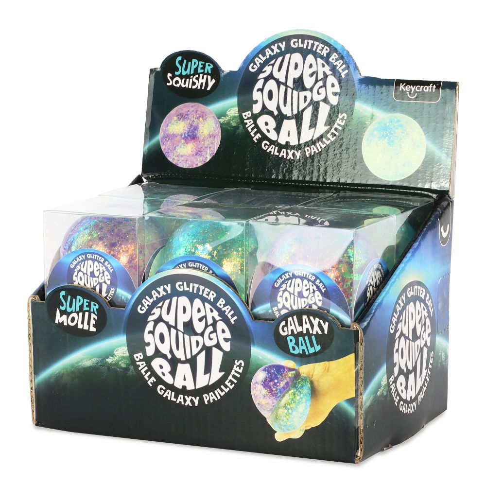Galaxy Super Squidge Ball Squishy Sensory Toy Keycraft