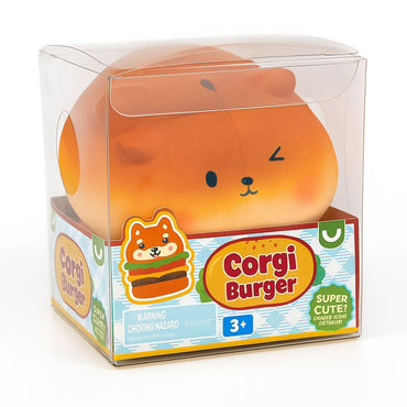 Corgi Burger - Squish Fidget Sensory Toy by Keycraft Age 3+