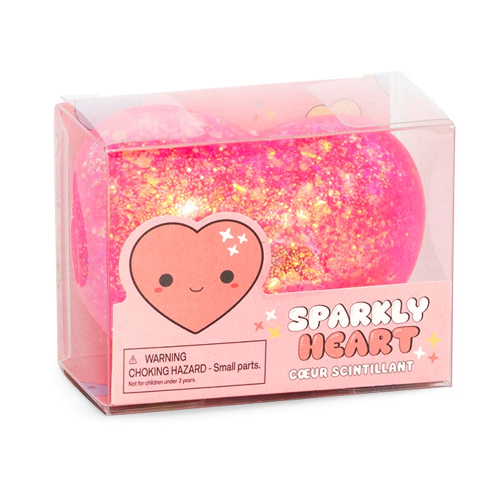 Sparkly Squishy Heart Sensory Toy Keycraft (Assorted)