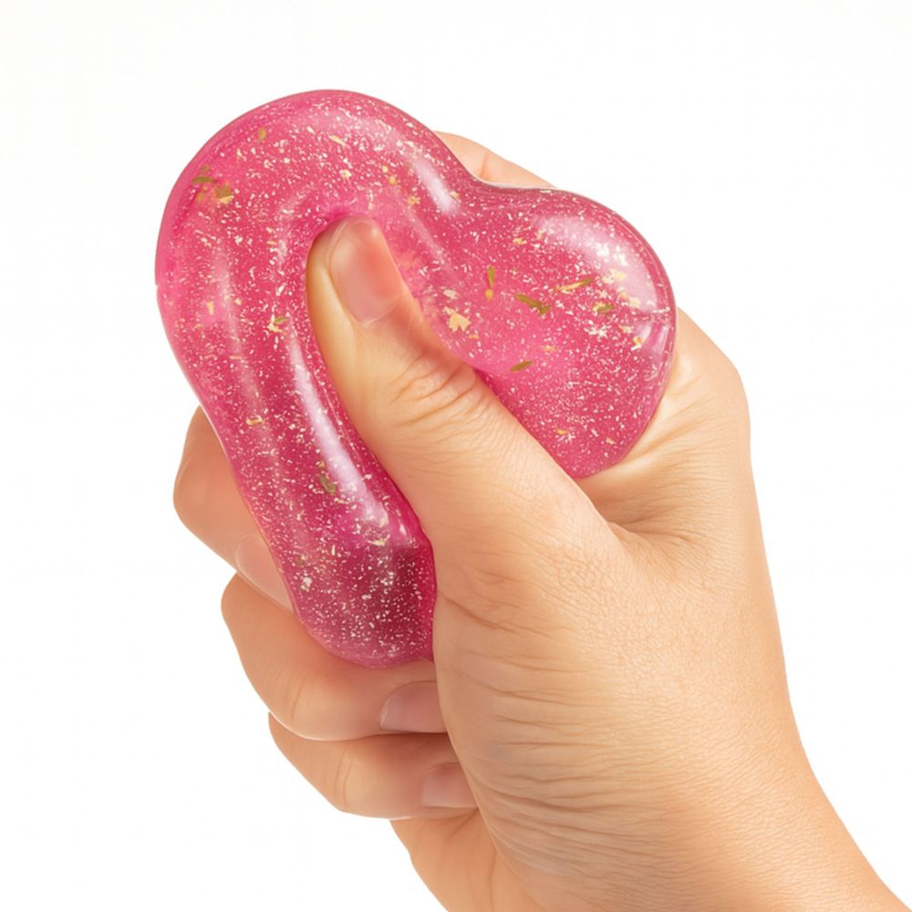 Sparkly Squishy Heart Sensory Toy Keycraft (Assorted) - image 4