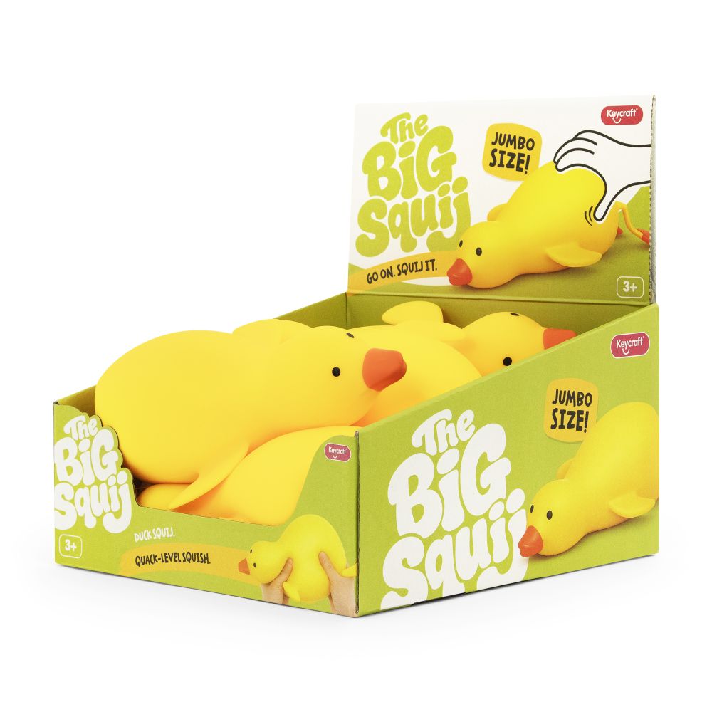 Big Squij Duck Slow-Rise Squishy Sensory Toy - Keycraft
