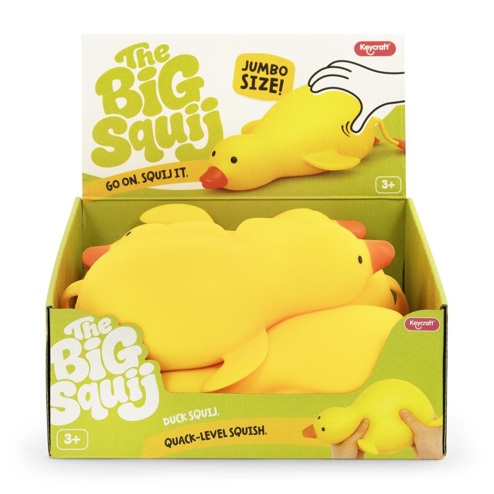 Big Squij Duck Slow-Rise Squishy Sensory Toy - Keycraft