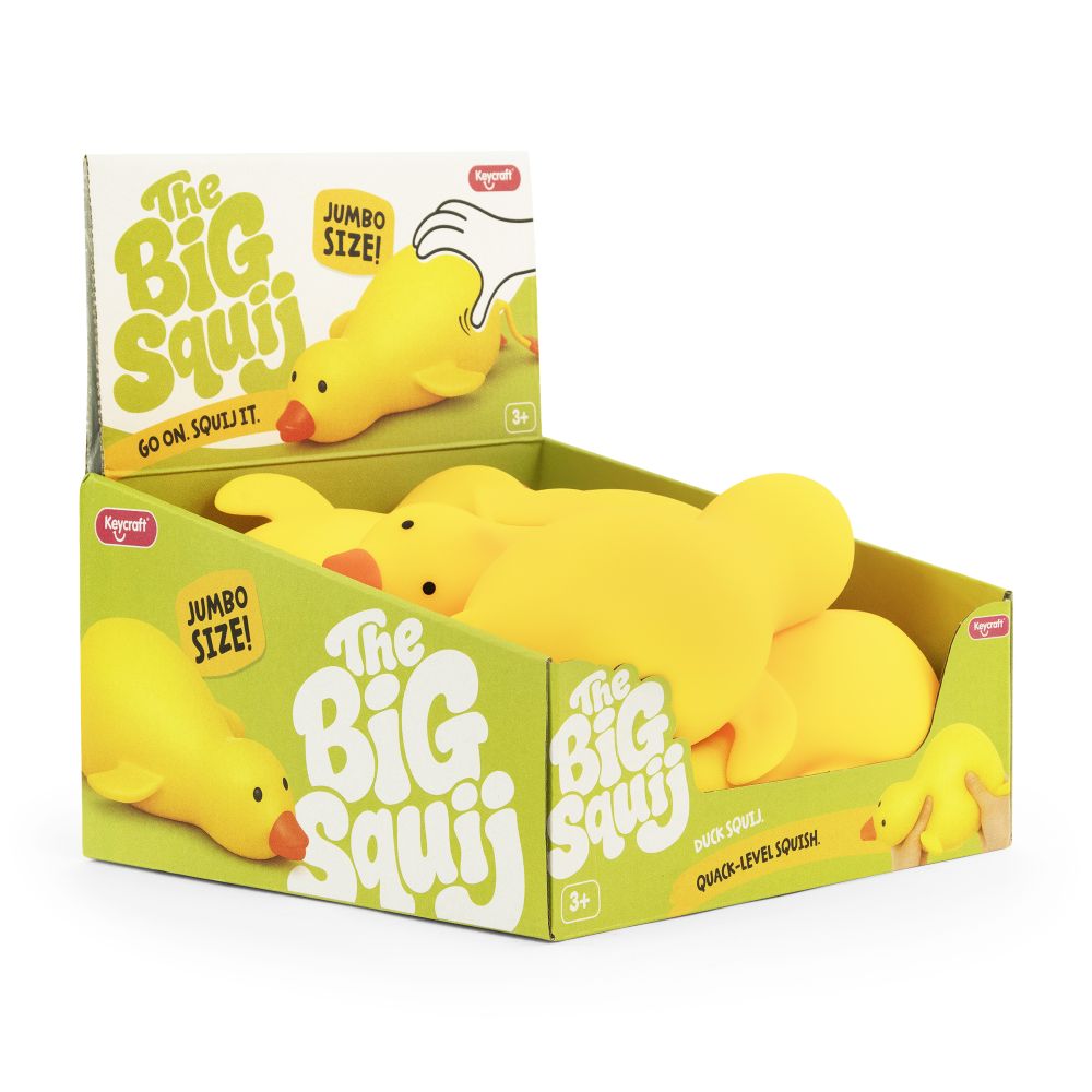 Big Squij Duck Slow-Rise Squishy Sensory Toy - Keycraft
