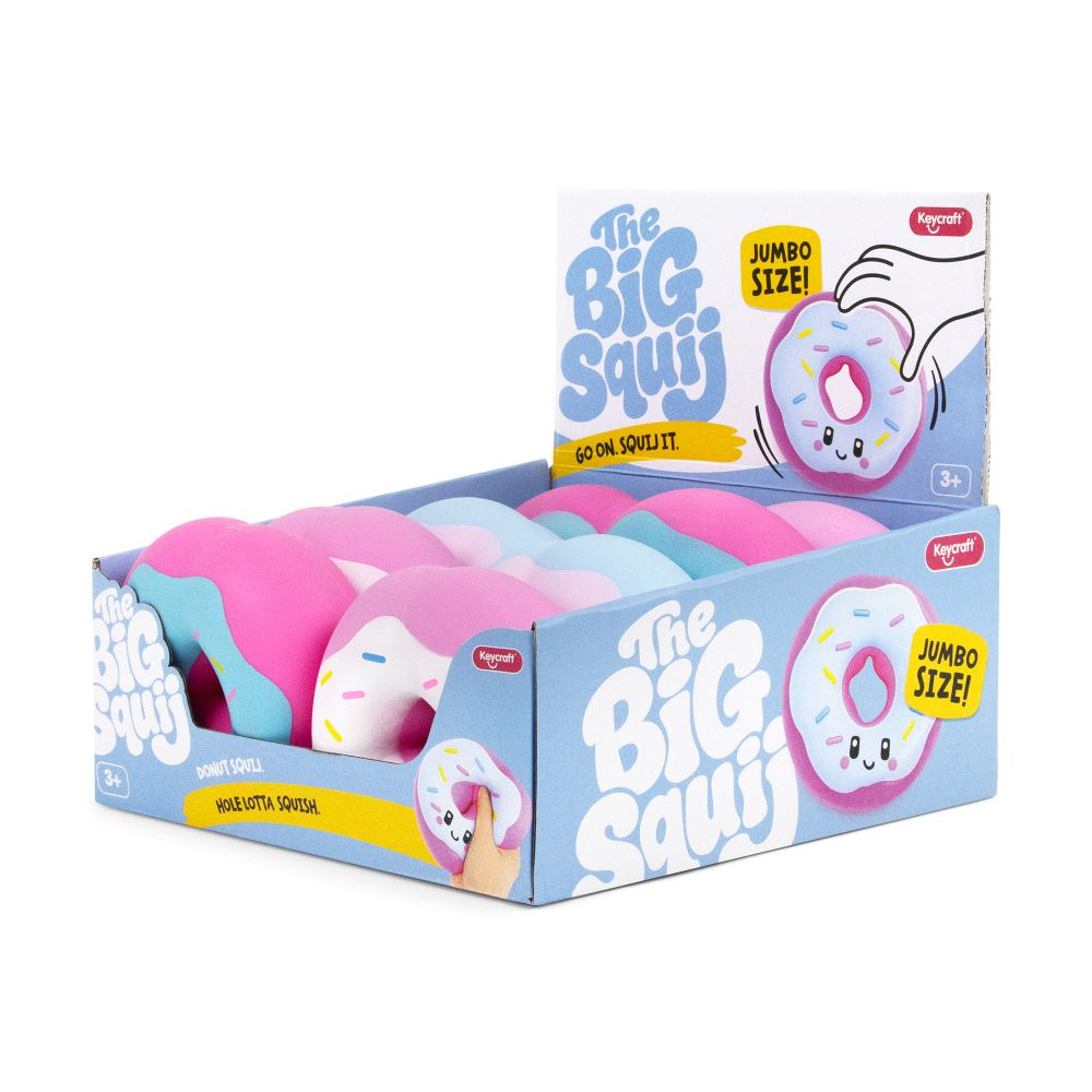 Big Squij Donut Slow-Rise Squishy Sensory Toy - Keycraft (Assorted)