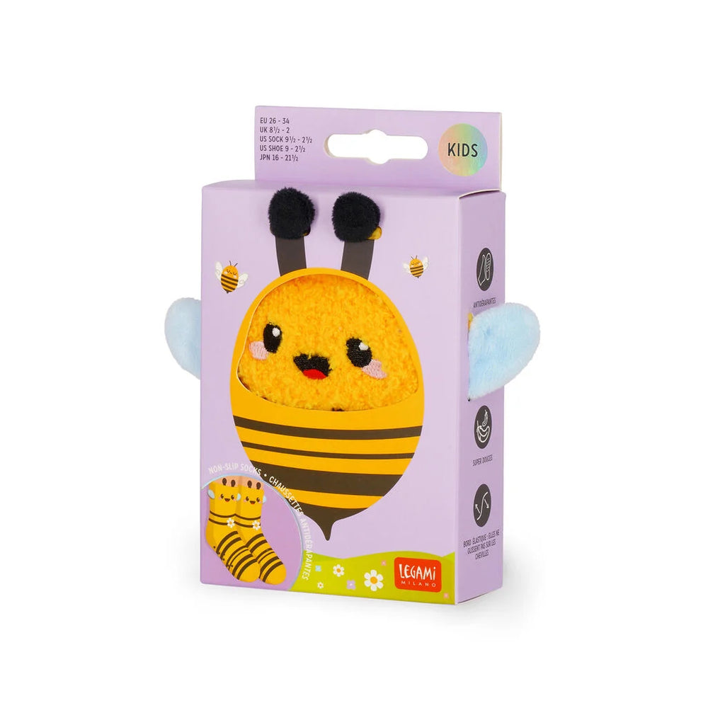 Legami Non-Slip Socks - It's a Match! - Bee (Kids)