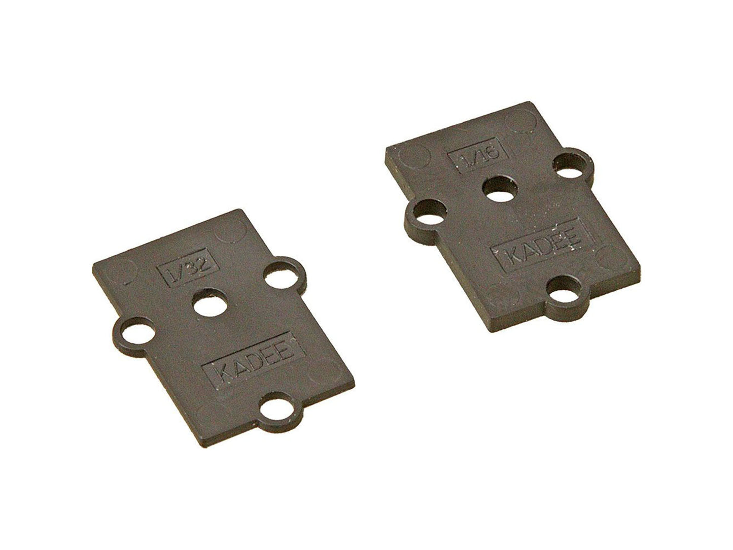 Kadee Plastic Shims for No.817/8819 Gearbox 1/1'' & 1/32'' Black KDE851 HO Gauge