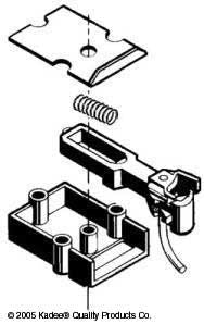 Kadee 920 Coupler with Straight Centreset Shank Gauge 1