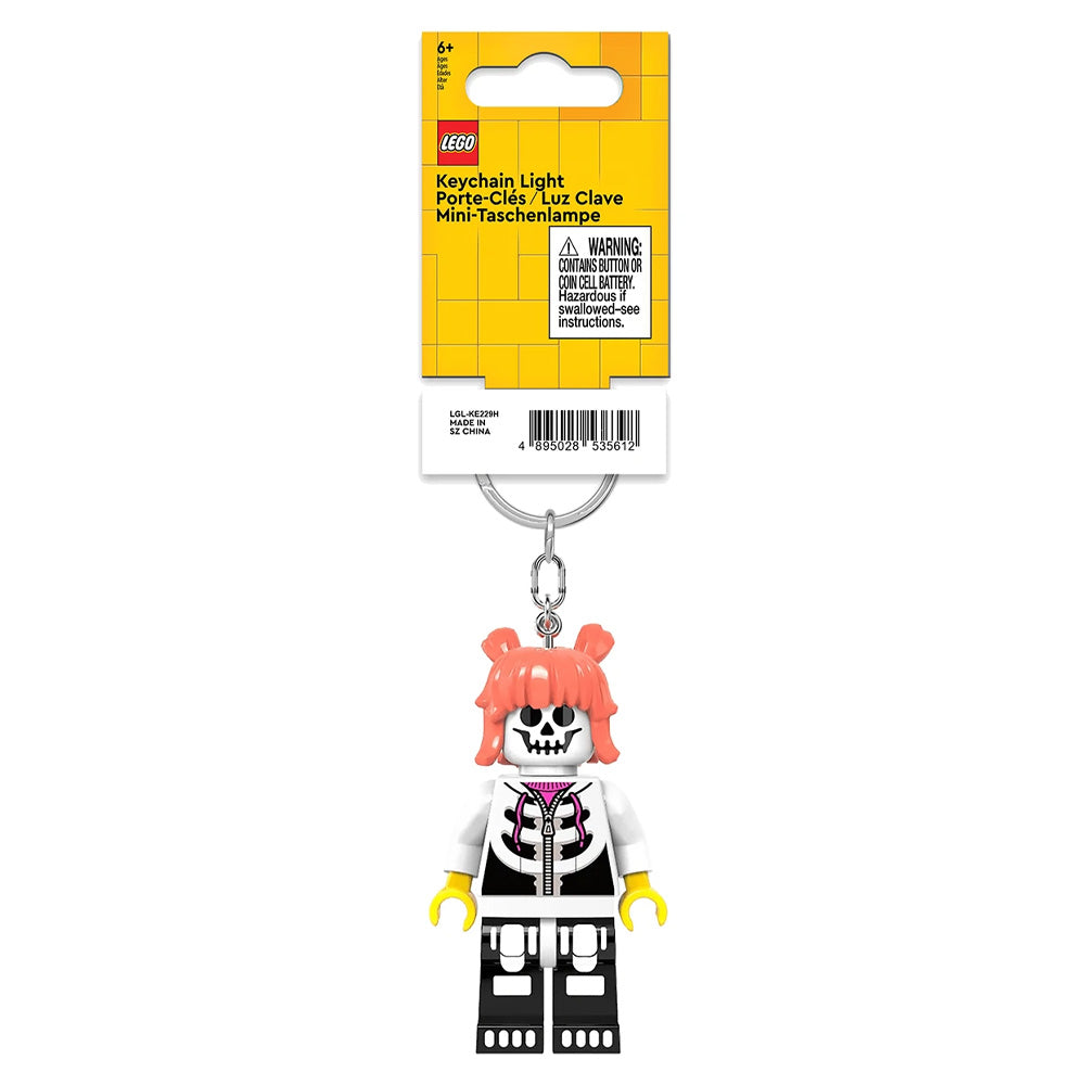 LEGO Keyring LED Light -  Skeleton Girl Minifigure KE261H