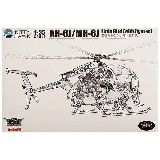 Kitty Hawk 50004 AH-6J/MH-6J Little Bird & Figures 1:35 Model Kit