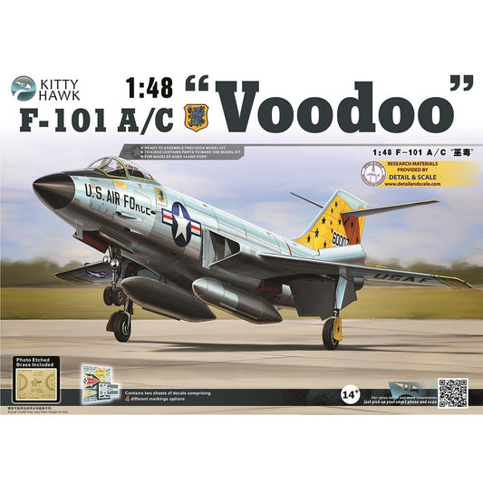 Kitty Hawk 80115 F-101 A/C Voodoo 1:48 Model Kit