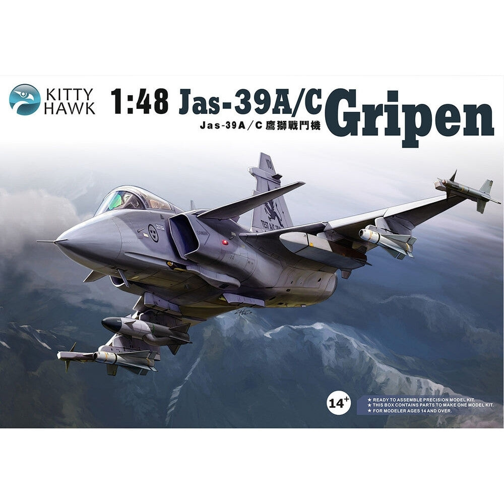 Kitty Hawk 80117 Jas-39A/C Gripen 1:48 Model Kit