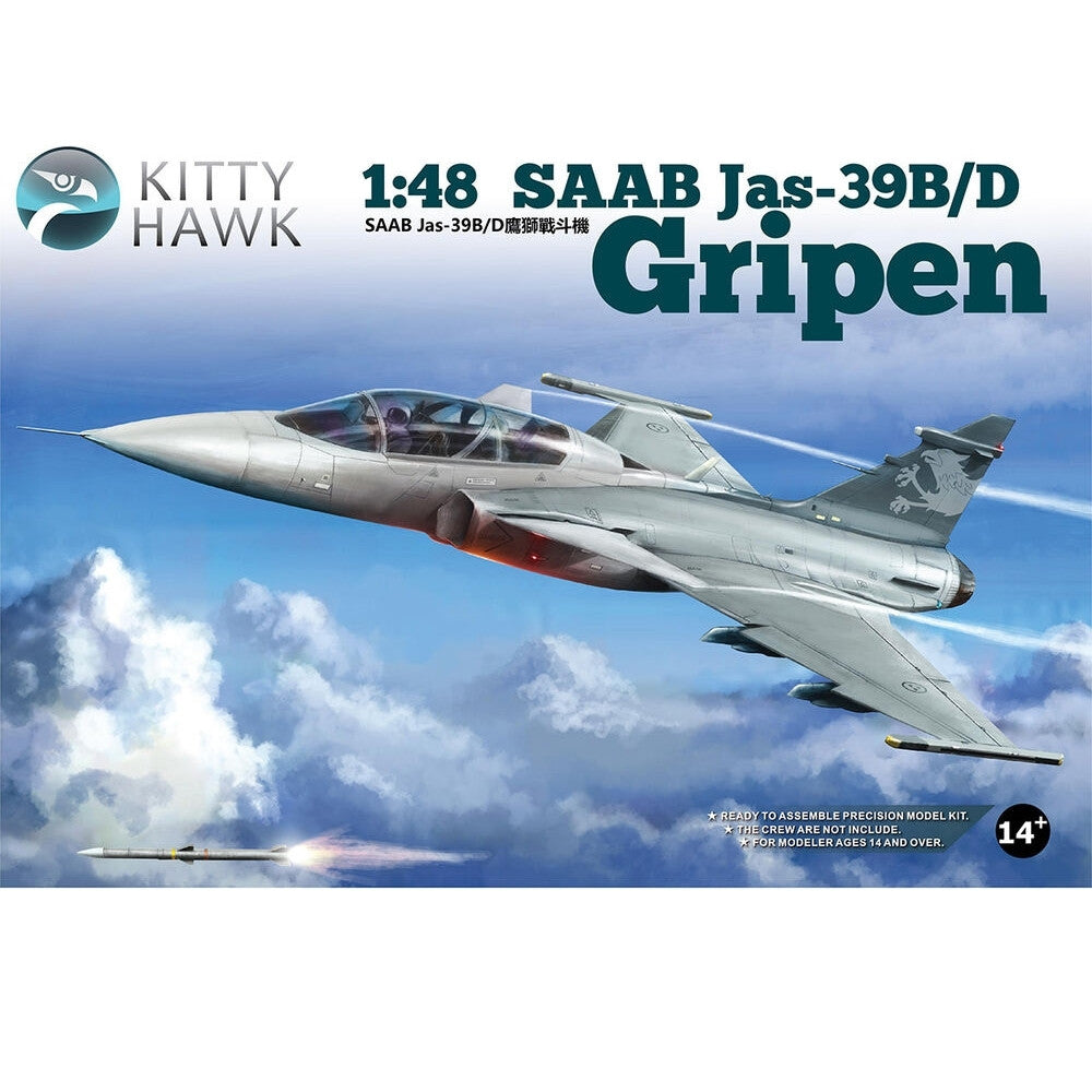 Kitty Hawk 80118 Jas-39B/D Gripen 1:48 Model Kit
