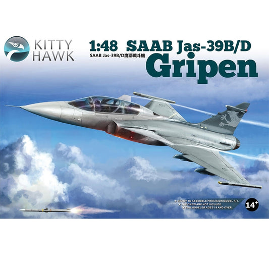 Kitty Hawk 80118 Jas-39B/D Gripen 1:48 Model Kit