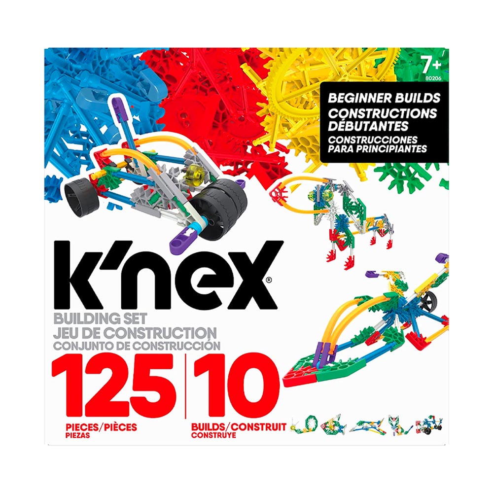 K'NEX Classics 125pc/10 Model Beginner Builds Building Set 80206