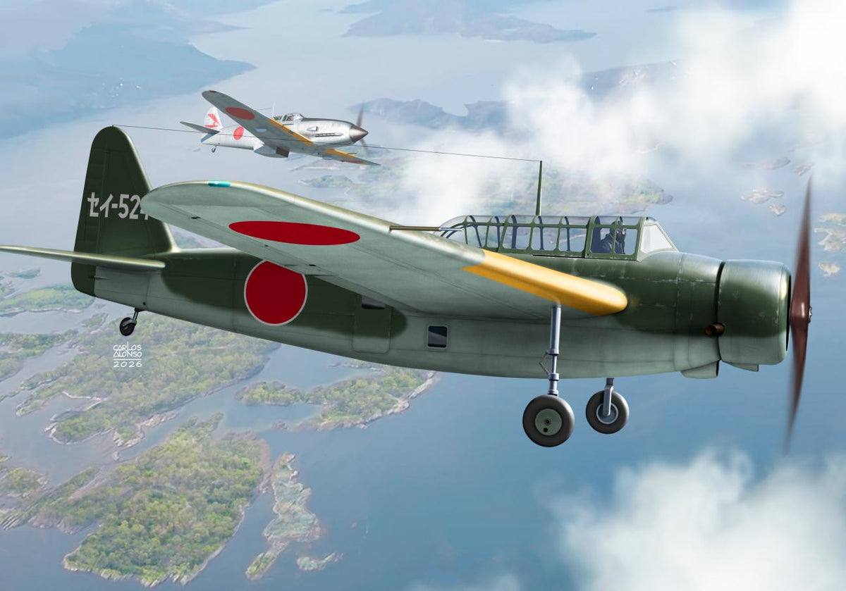 Kovozavody Prostejov 7236 Kyushu (Watanabe) K11W 1:72 Model Kit