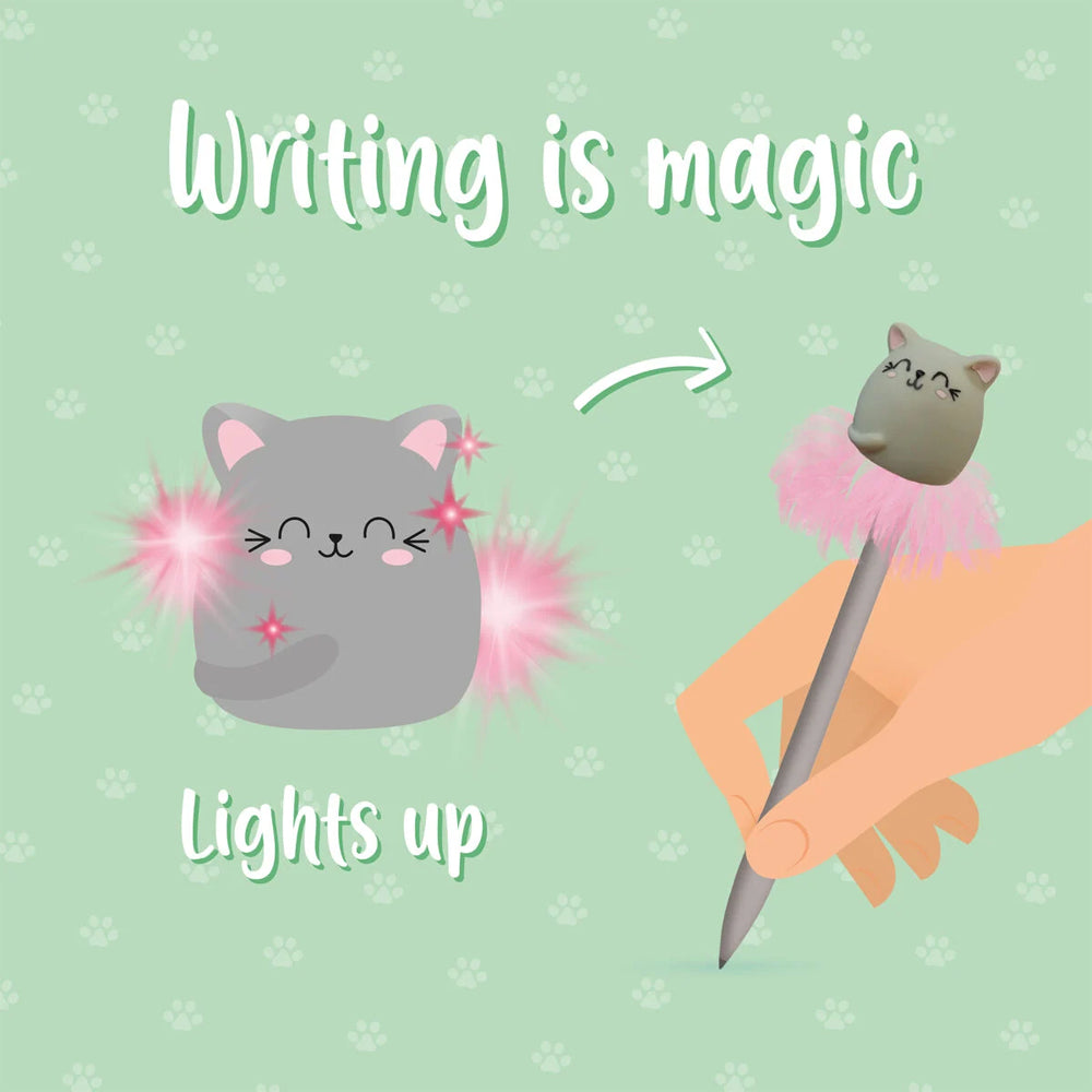 Legami Writing is Magic - Kitty Cat - Ballpoint Pen with Light