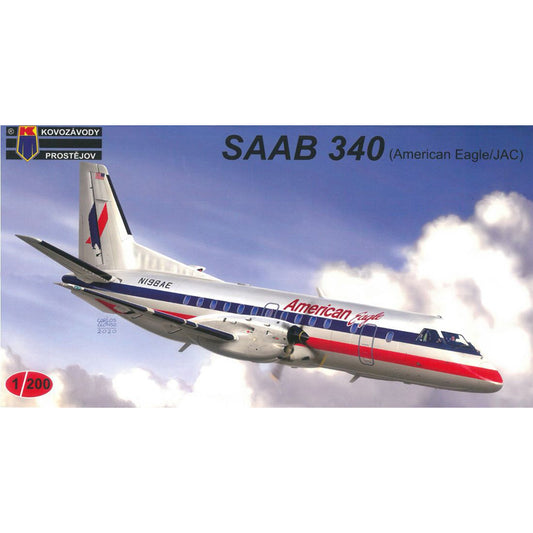 Kovozavody Prostejov 2001 Saab 340 American Eagle/JAC 1:200 Model Kit