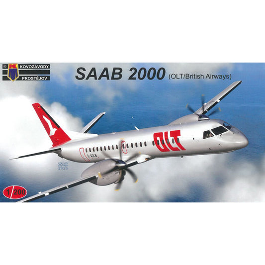Kovozavody Prostejov 2005 Saab 2000 OLT/British Airways 1:200 Model Kit