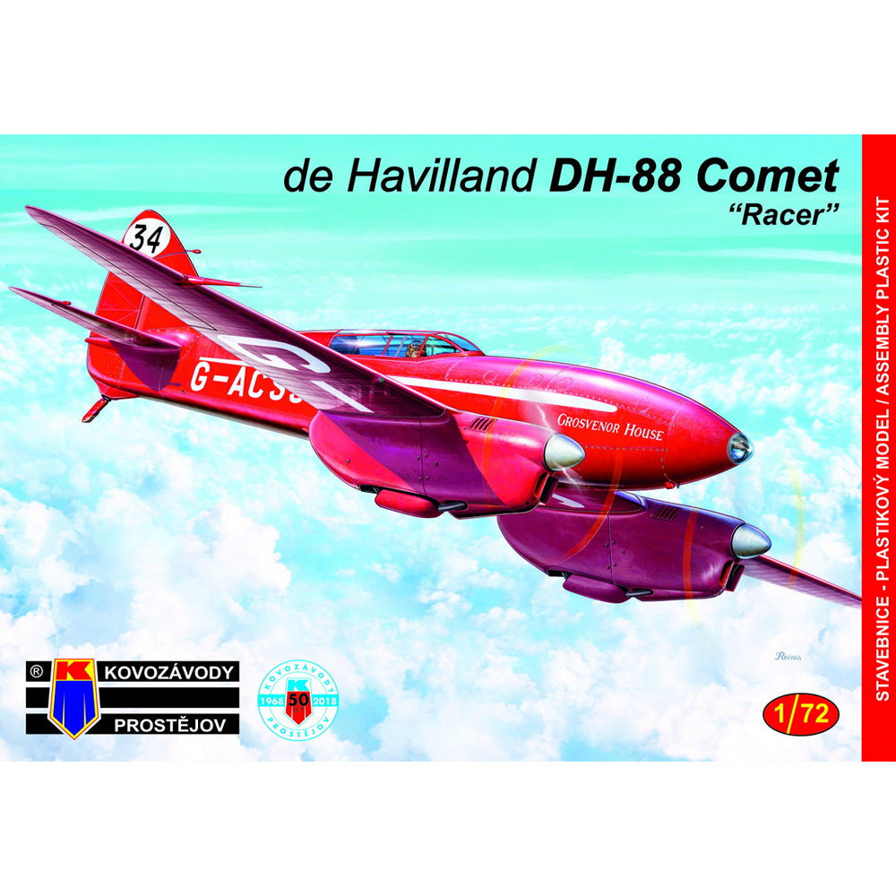 Kovozavody Prostejov 72099 de Havilland DH-88 Comet Racer 1:72 Model Kit