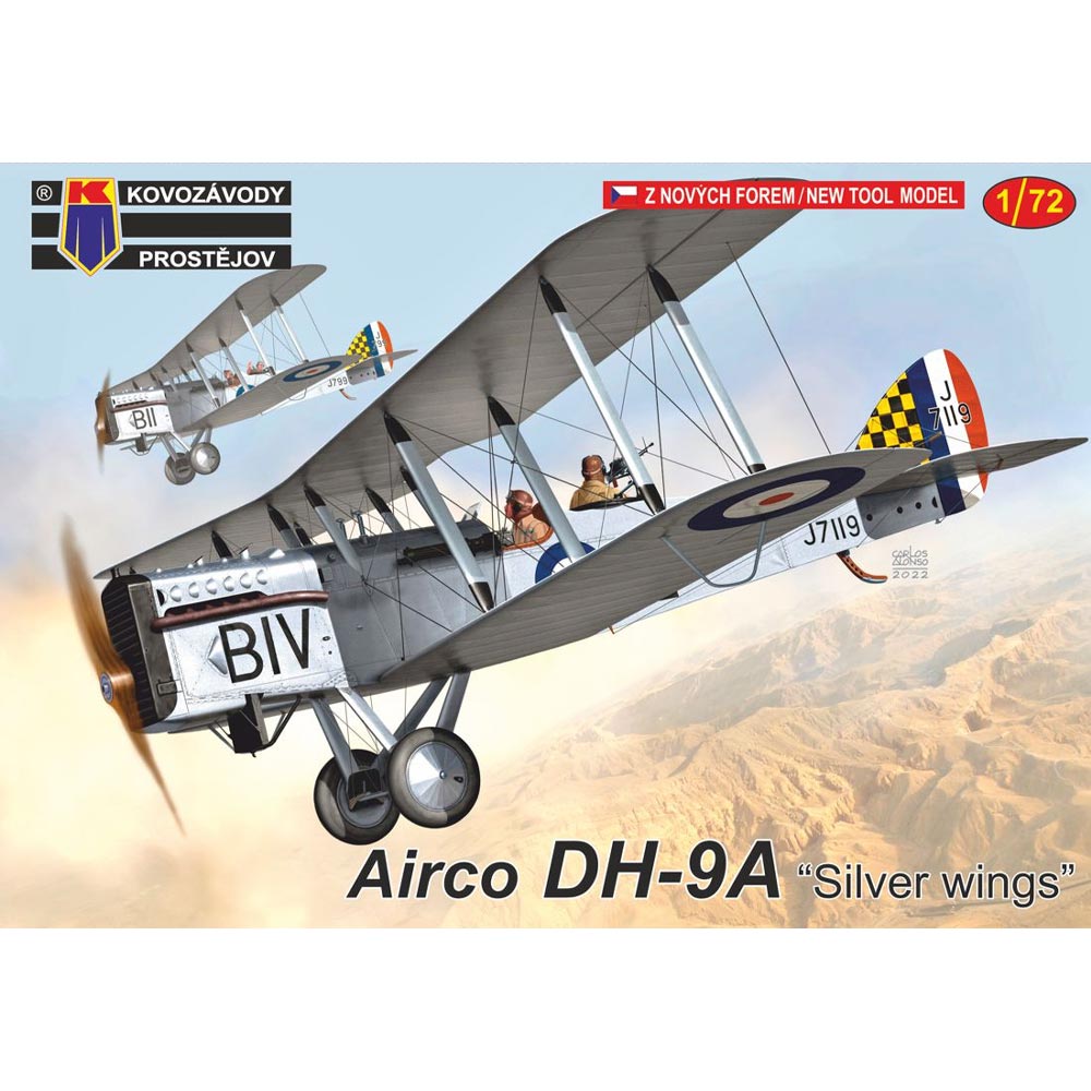 Kovozavody Prostejov 72312 Airco DH-9A Silver Wings 1:72 Model Kit