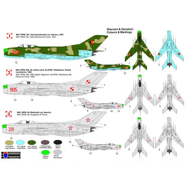 Kovozavody Prostejov 72389 Mikoyan MiG-19PM Over Europe 1:72 Model Kit