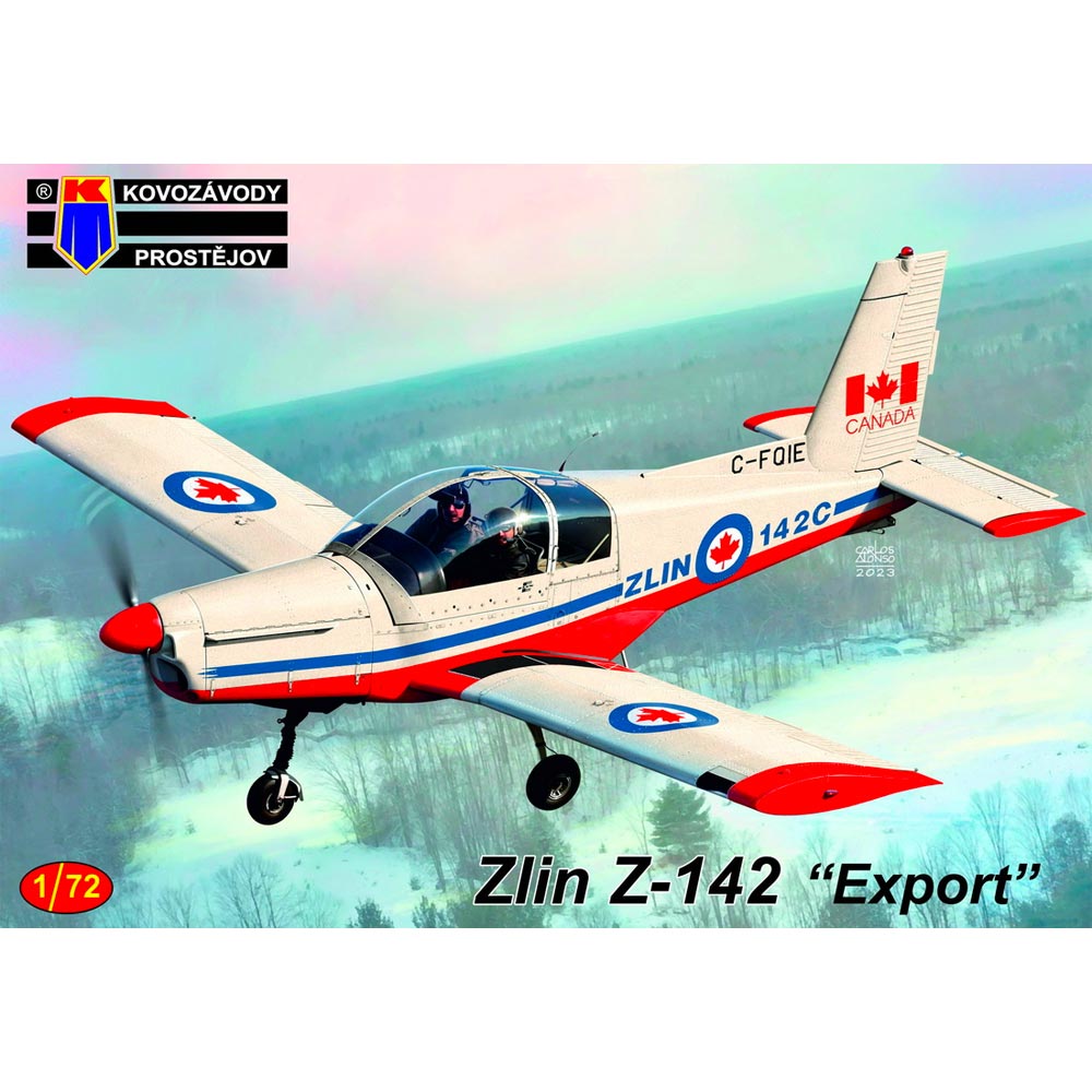 Kovozavody Prostejov 72407 Zlin Z-142 'Export' 1:72 Model Kit