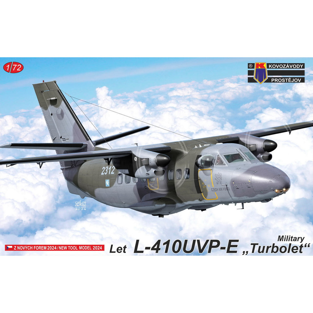Kovozavody Prostejov 72437 Let L-410UVP-E Military Turbolet 1:72 Model Kit