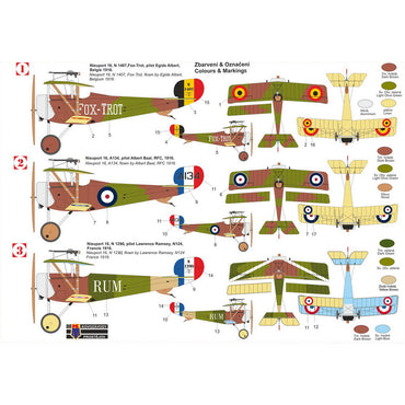 Kovozavody Prostejov 72452 Nieuport Ni-16 'Other Services' 1:72 Model Kit