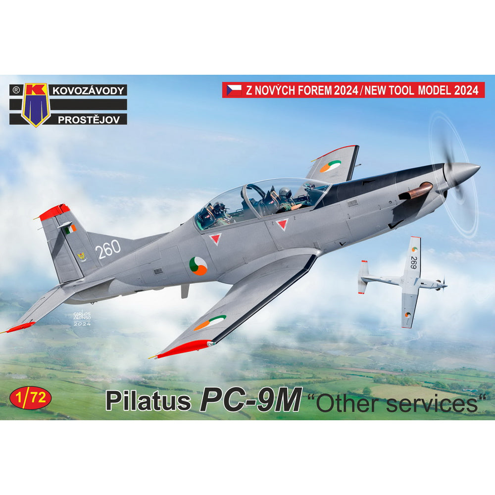 Kovozavody Prostejov 72469 Pilatus PC-9M 'Other Services' 1:72 Model Kit