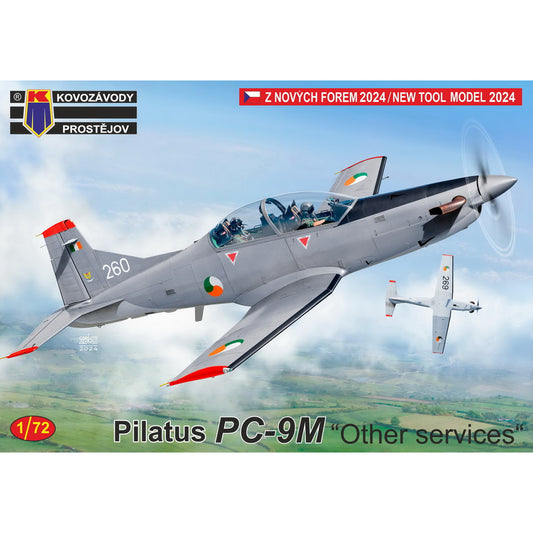 Kovozavody Prostejov 72469 Pilatus PC-9M 'Other Services' 1:72 Model Kit
