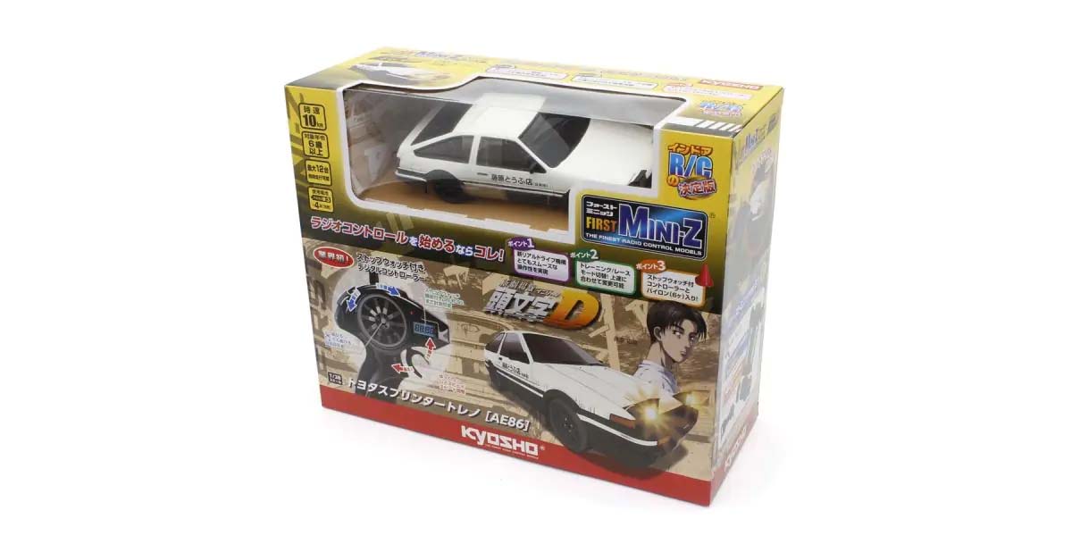 Kyosho First Mini-Z Initial D Toyota Sprinter Trueno AE86 1:28 RTR RC Car