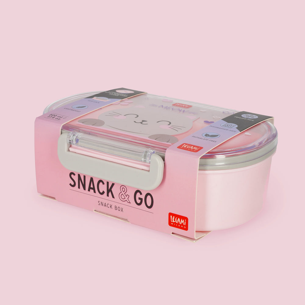 Legami Snack & Go Snack Box - Kitty - 500ml