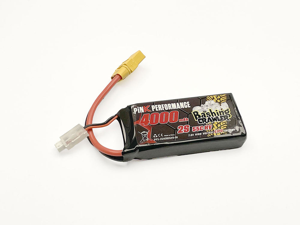 Kyosho Pink Bashing Crawler 2S 7.6V 4000mAh 55C Shorty LiPo Battery (LiHV)
