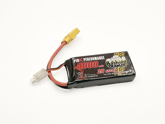 Kyosho Pink Bashing Crawler 2S 7.6V 4000mAh 55C Shorty LiPo Battery (LiHV)
