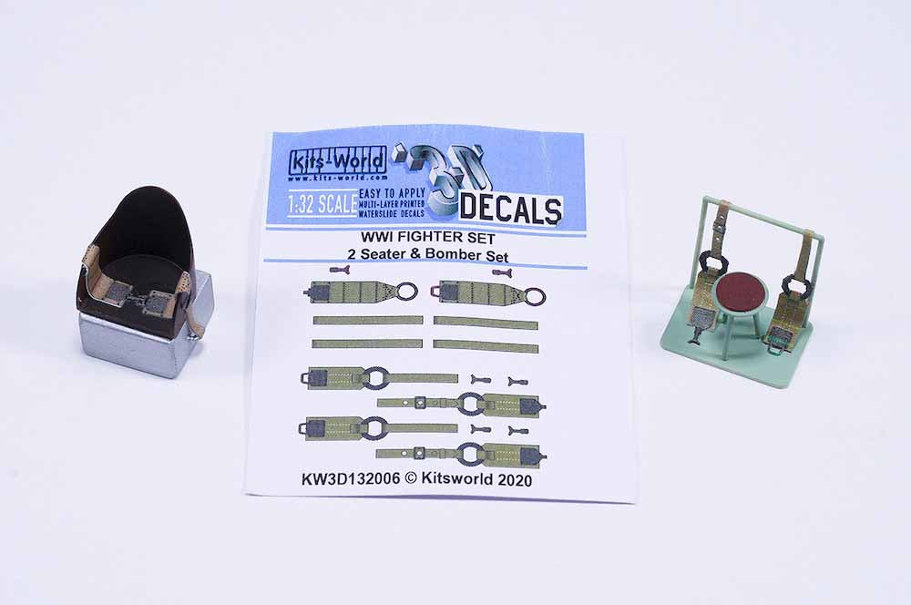 Kits World 3D132006 3D Printed Decal 1:32 WWI Fighter Set - 2-seater and Bomber
