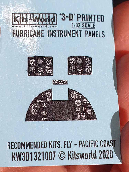 Kits World 3D1321007 3D Printed Decal 1:32 Hawker Hurricane Mk.II 3D Full colour