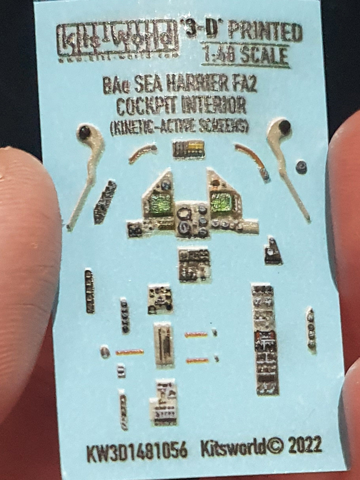 Kits World BAe Harrier FA.2 Cockpit Interior w/Active Screens 1:48 Kinetic Kits