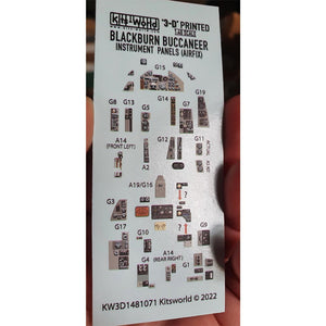 Kits World Blackburn Buccaneer S.2C/D 3D Printed Airfix A12012