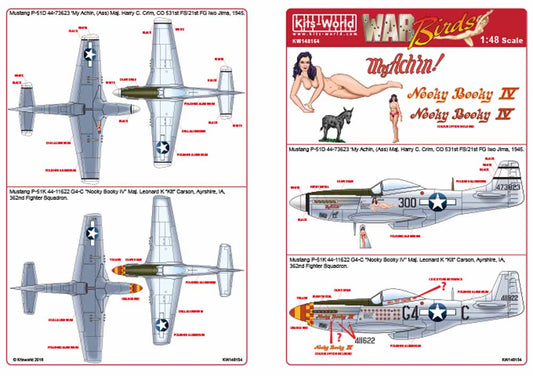 Kits World 148154 Aircraft Decals 1:48 North-American P-51D Mustang 44-73623 'My