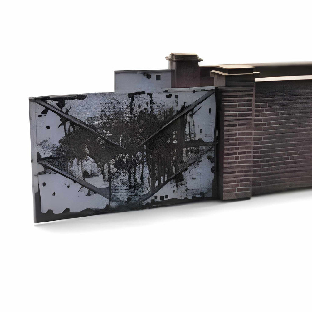Scale Model Scenery KX002 Old Industrial Red Brick Wall OO/HO Gauge