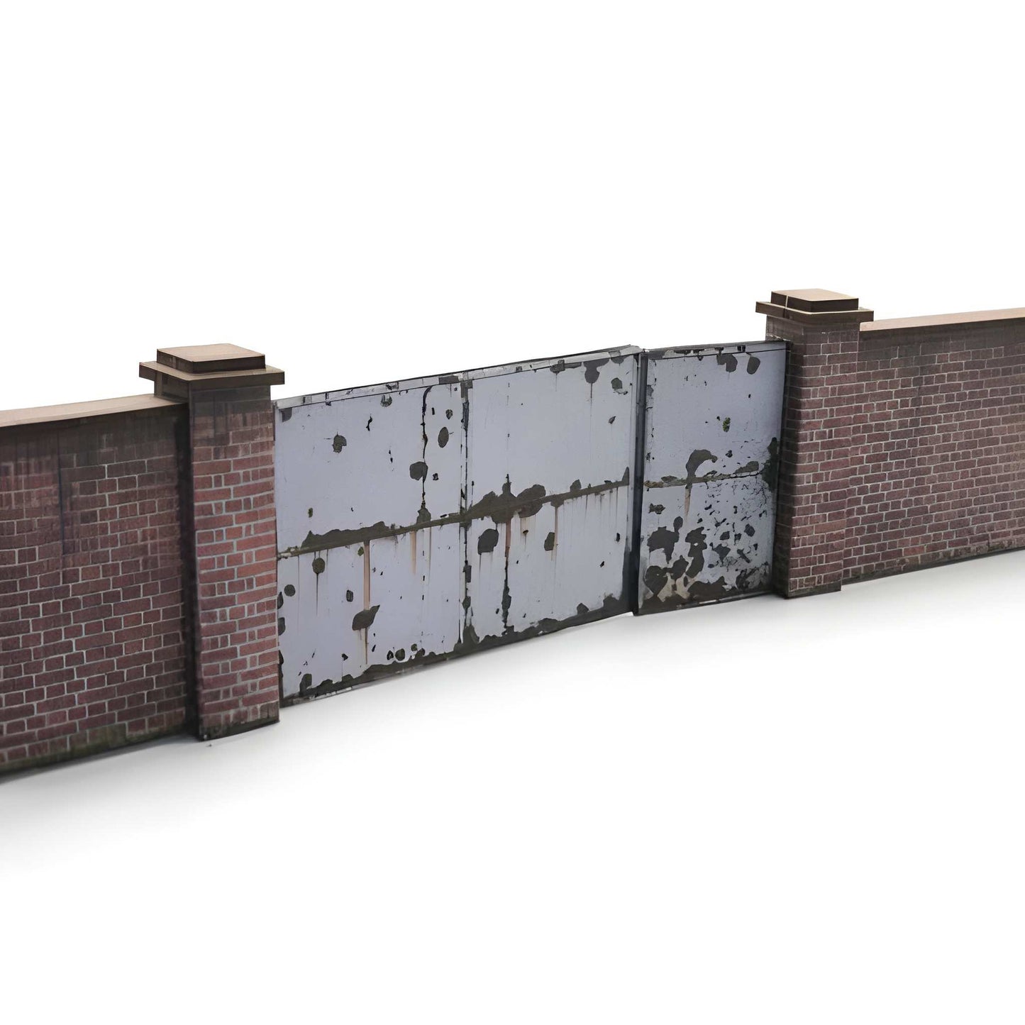 Scale Model Scenery KX002 Old Industrial Red Brick Wall OO/HO Gauge
