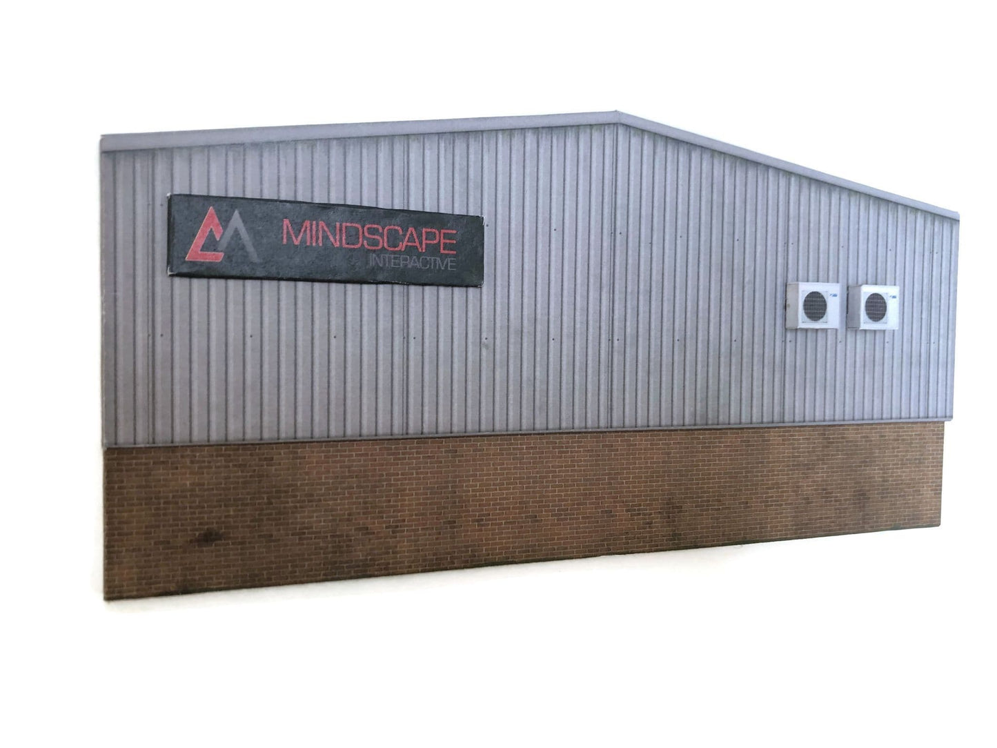 Scale Model Scenery KX061 Ultra-Low Relief Industrial Unit - Rear OO/HO Gauge