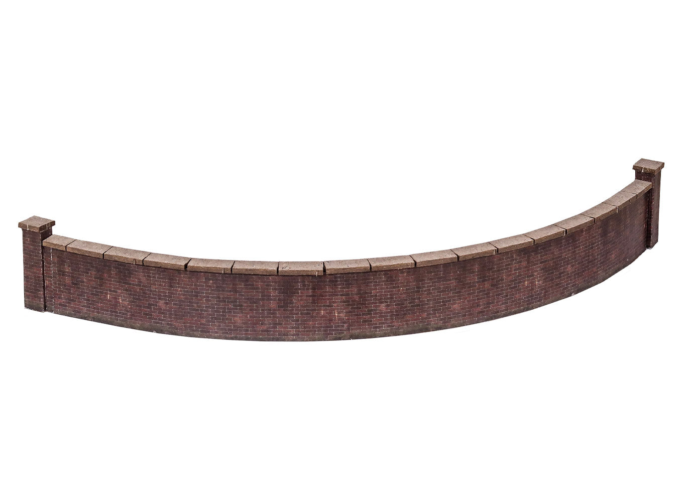 Scale Model Scenery KX072A 5ft Flexible Wall Dark Red Brick OO/HO Gauge