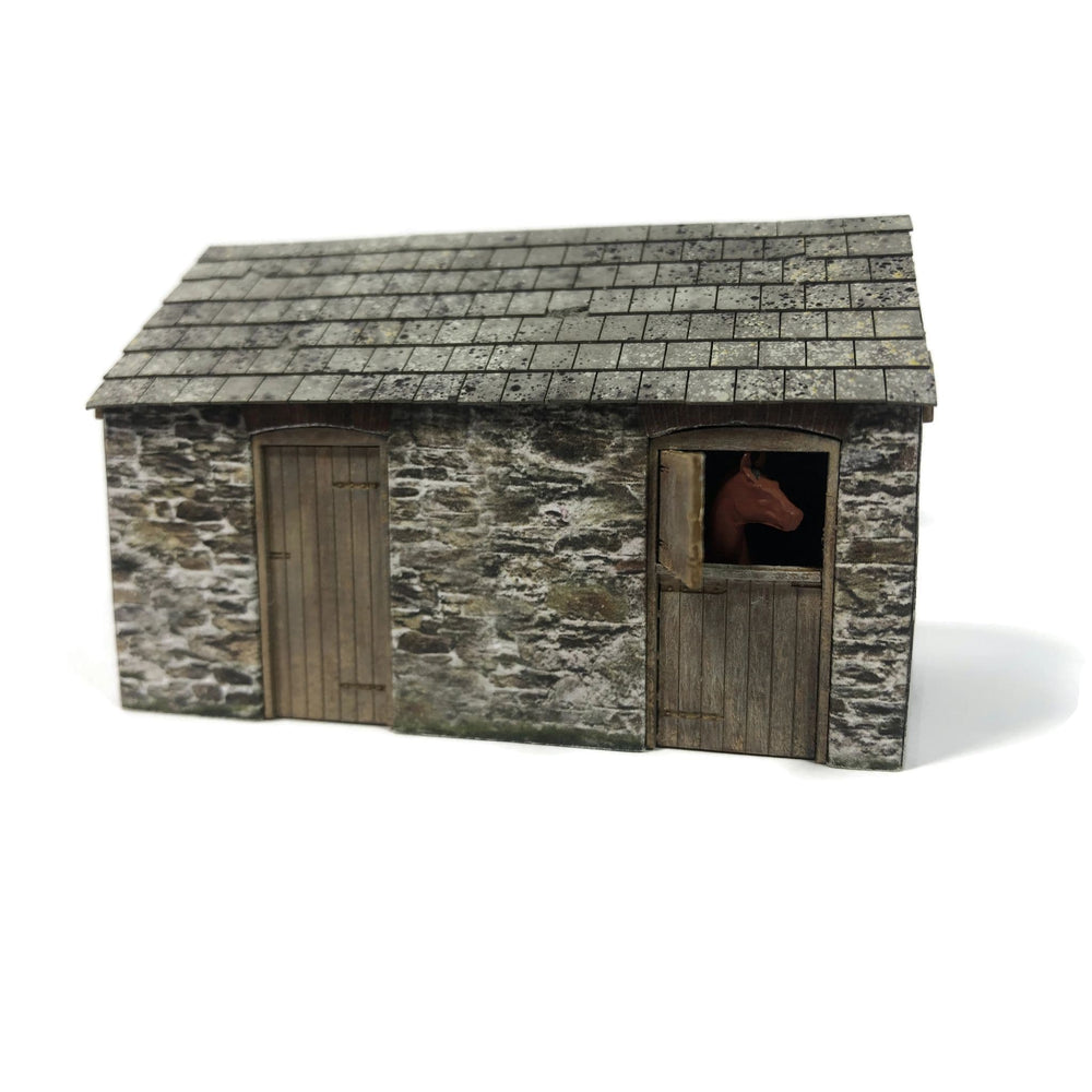 Scale Model Scenery KX085 Stables/Stores OO/HO Gauge