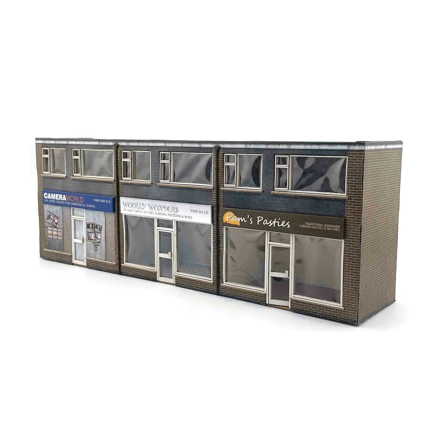 Scale Model Scenery KX089 Low-Relief 1970's Terraced Shops OO/HO Gauge