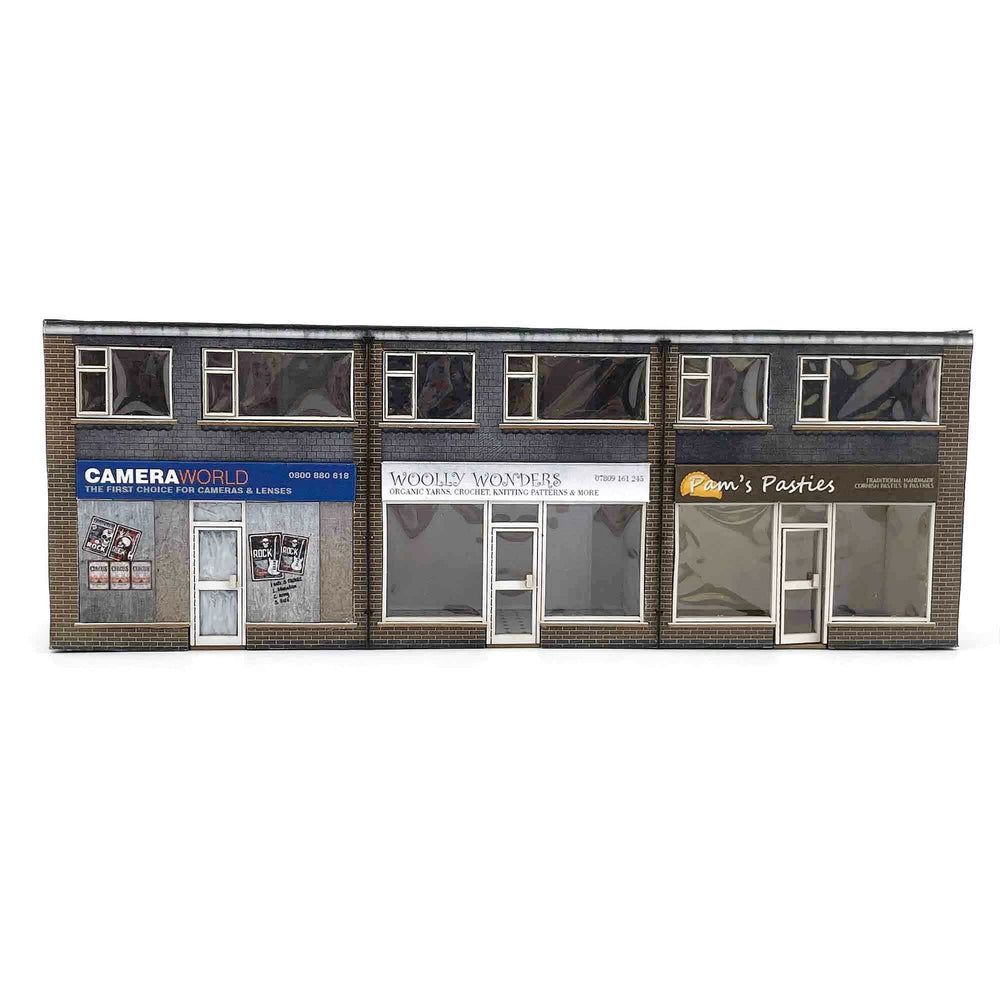 Scale Model Scenery KX089 Low-Relief 1970's Terraced Shops OO/HO Gauge